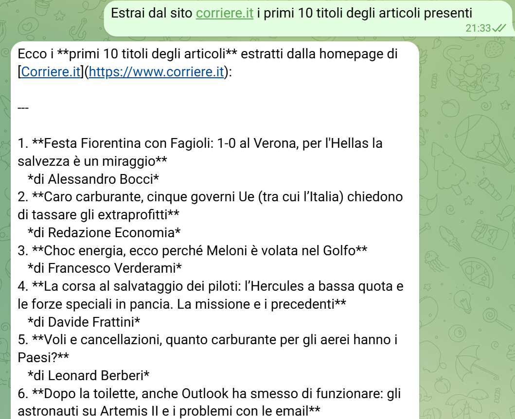 Web scraping e analisi di pagine